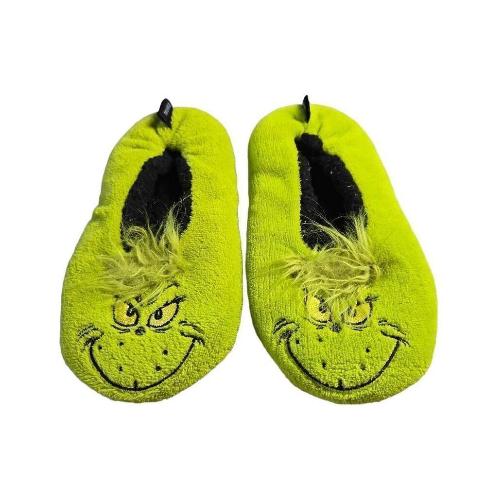 Dr. Seuss™ The Grinch Plush Slippers S6/7